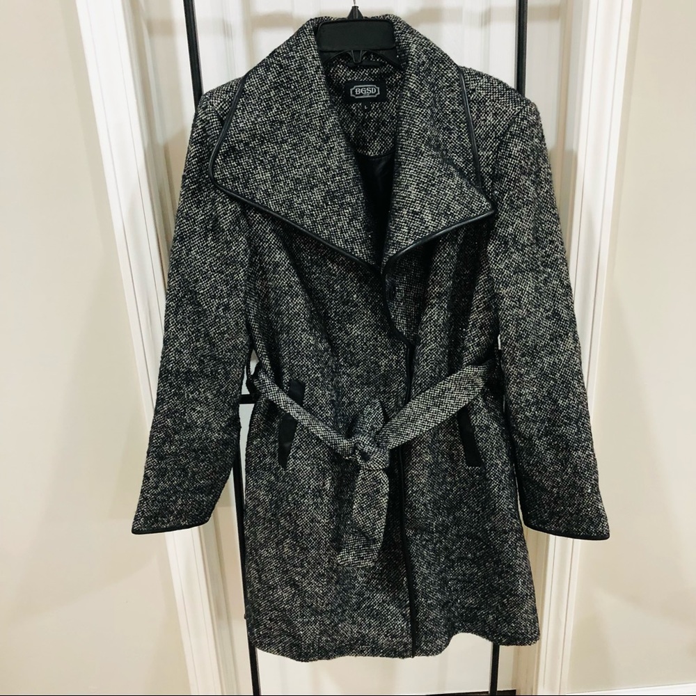 BGSD Black Sparkly Tie Coat - Picture 8 of 14